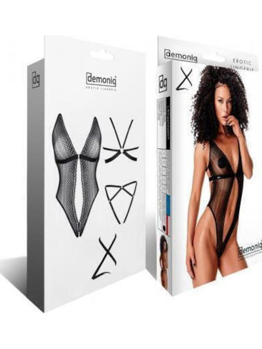 Boss Of Toys Ladyx Isbel Bodysuit Sexy Cu Dantelă Negru