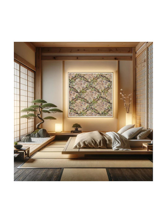 Design For Wallpaper Featuring Oak Leaves, Acorns, And Intertwined Twigs By Jules Edmond Charles Lachaise And Eugène Pierre Gourdet Πίνακας σε Καμβά 120x120cm