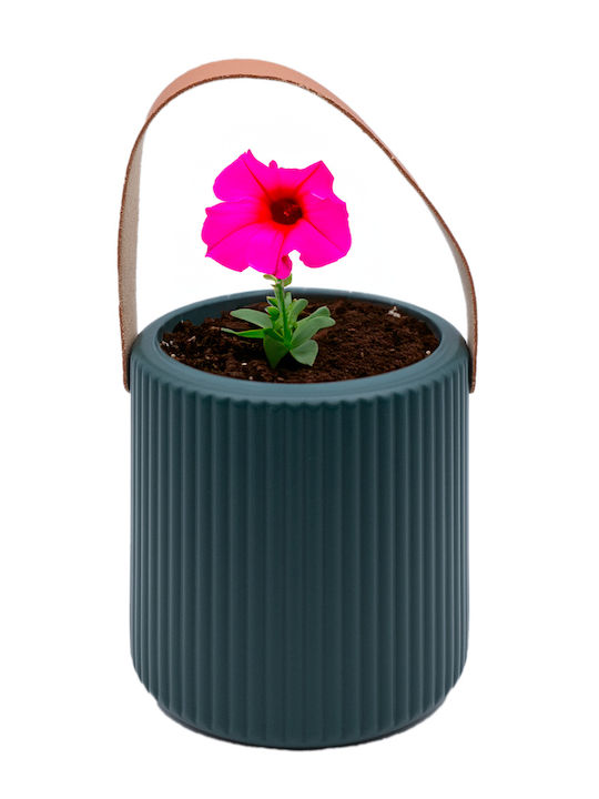Uncle George Planter Plastic Green 14.5x14.5x15cm.