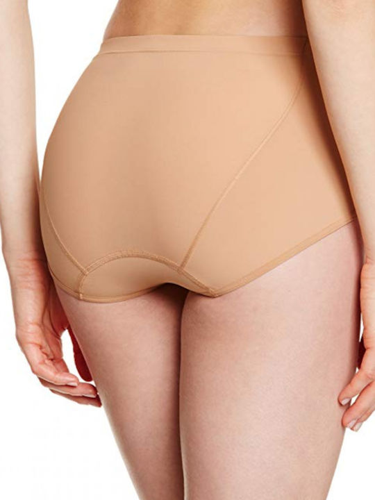 Sloggi Shape Ψηλόμεσο Γυναικείο Slip Beige