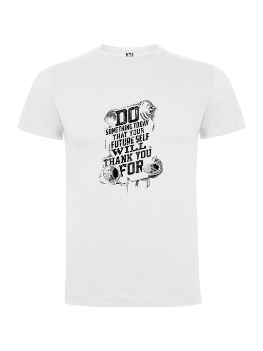 iLovePrints Future-focused Motivation T-shirt White