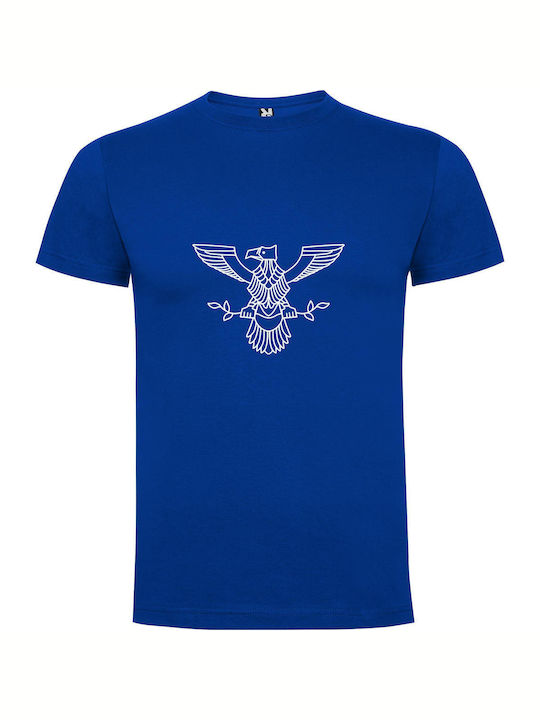 iLovePrints Wisdom Wings Emblem T-shirt Blue