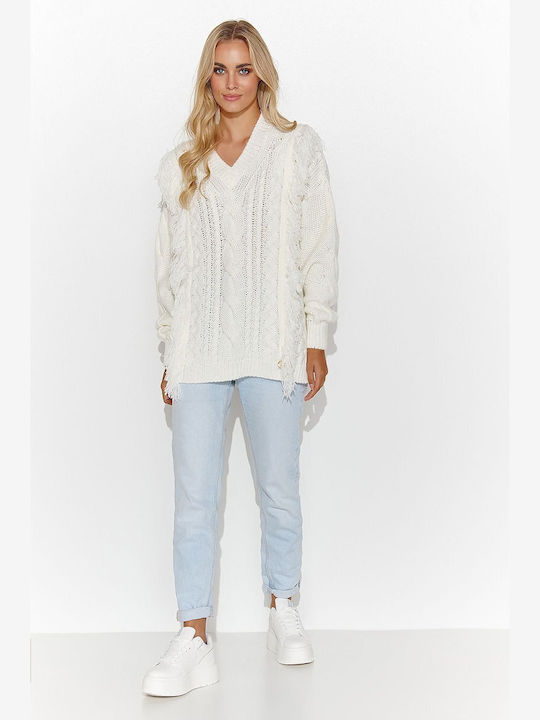 Makadamia Long-sleeved Women's Pullover Beige