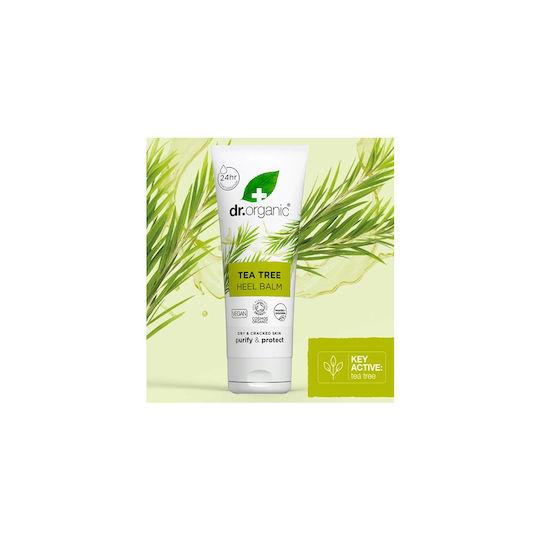 Dr.Organic Tea Tree Ενυδατικό Balm για Κάλους, Σκληρύνσεις & Σκασμένες Φτέρνες 100ml