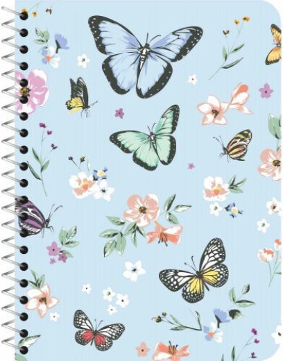 Pelikan Spiral Notebook Ruled B5 90 Sheets 3 Subjects Lady Lovely White 1pcs
