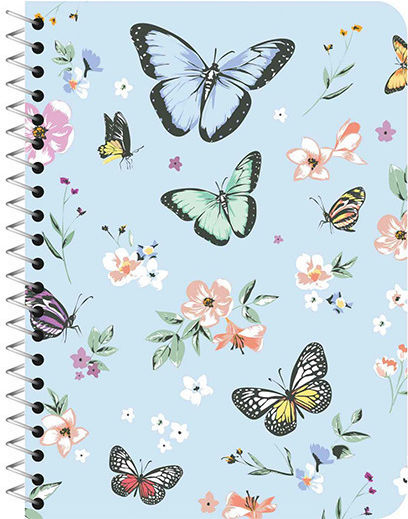 Pelikan Σπιράλ Τετράδιο Ριγέ Β5 90 Φύλλων 3 Θεμάτων Lady Lovely Ροζ