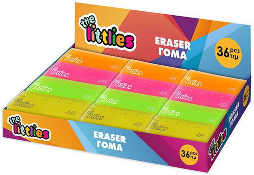 The Littlies Eraser for Pencil and Pen Ruller 1pcs Orange