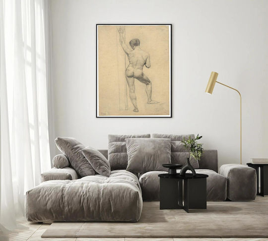 Male Academy Nude Back Painting on Canvas 70x100cm
