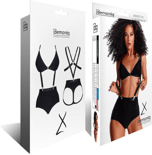 Boss Of Toys Ladyx Arcelia Sexy Σετ Εσωρούχων με Ζαρτιέρες Μαύρο