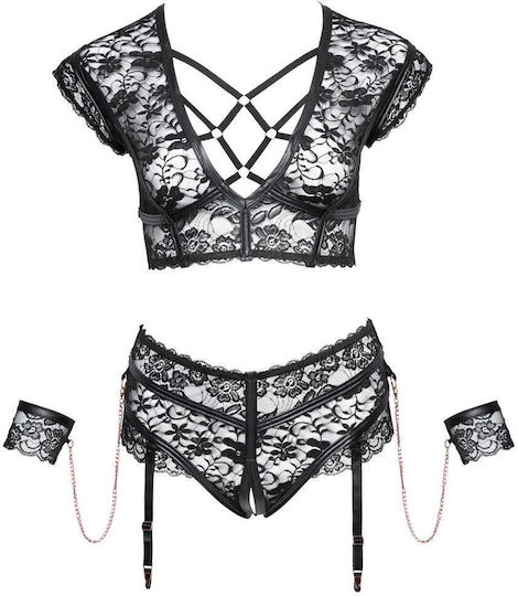 Boss Of Toys Sexy Lingerie Set with Lace Black