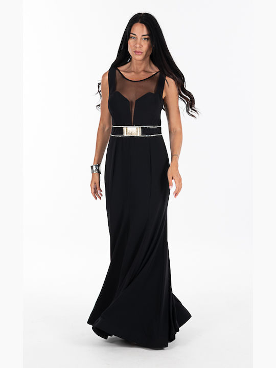 Korinas Fashion Maxi Dress for Wedding / Baptism Black