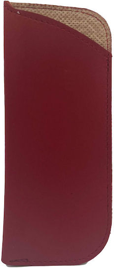 ByLeather Θήκη Γυαλιών Μαλακή Κόκκινη