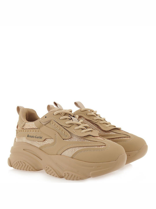 Renato Garini Femei Sneakers Camel