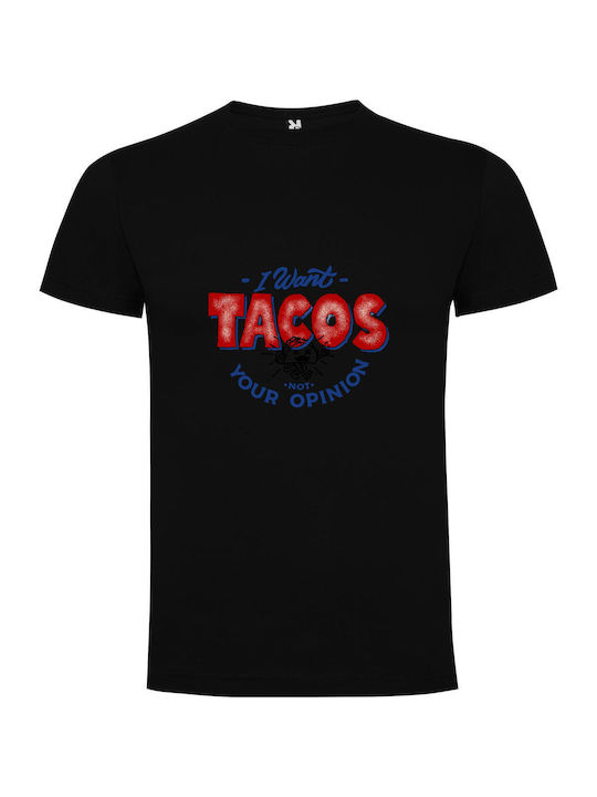 iLovePrints Taco-mania: A Collaborative Comic T-shirt Black