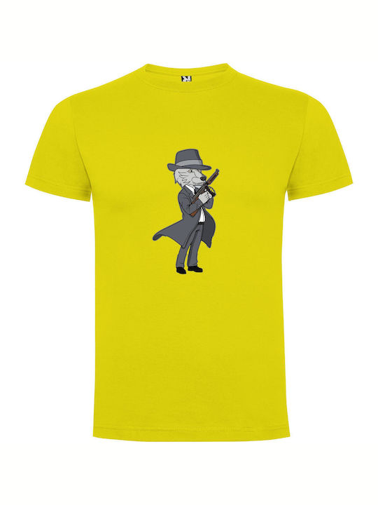 iLovePrints Furry Crime Squad Chronicles T-shirt Yellow