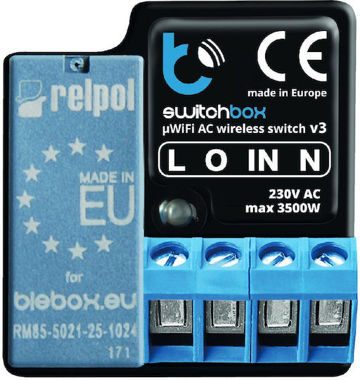 Blebox Switchbox Smart Switch 1 Καναλιού Wi-Fi 16A
