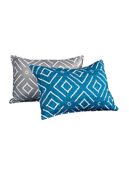 Madi Dark Ocean Coverlet Single Microfiber Gray 170x240cm