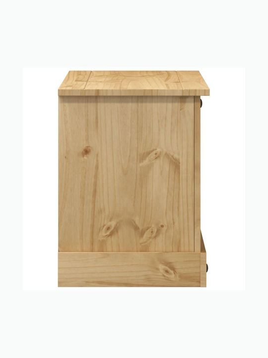 TV-Ständer Corona aus Massivholz Braune M100xT40xH52cm