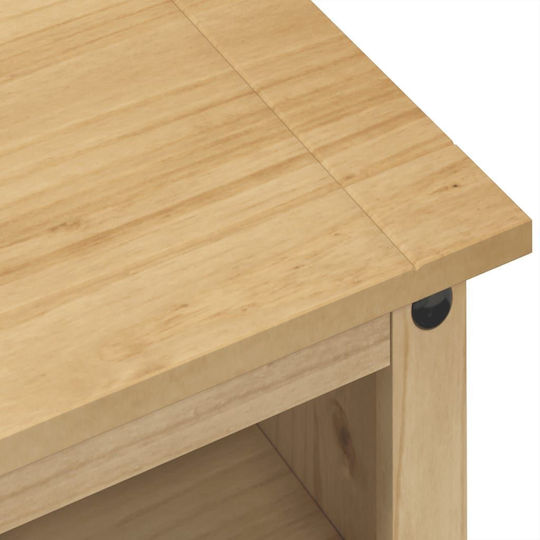 TV-Ständer Corona aus Massivholz Braune M100xT40xH52cm