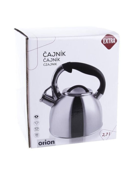 Orion Τσαγιέρα Ανοξείδωτη Γκρι 2700ml