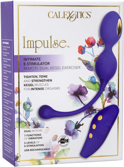 Estim Dual Kegel Muscle Kegel Exerciser Blue Geisha Balls