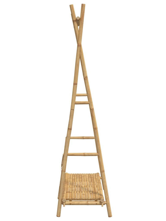 vidaXL Kleiderständer aus Bambus Braun 102x50x190cm