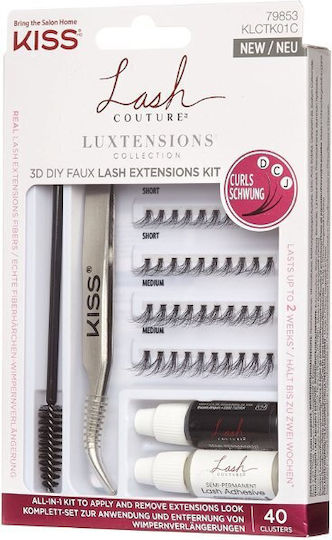 Kiss Lash Couture Luxtension Cluster Lashes 40pcs