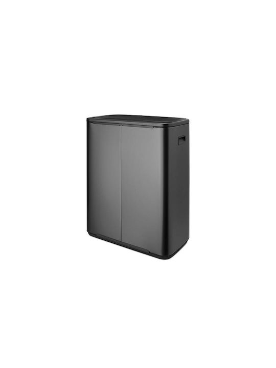 Brabantia Bo Touch Waste Bin Plastic Push Grey 60L