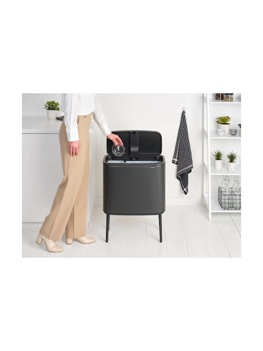 Brabantia Brabantia Bo Touch Mülleimer Kunststoff Push Grau