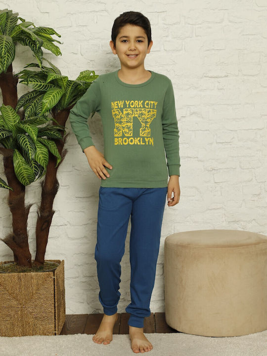 Happy Touch Kids' Pajamas Winter Green