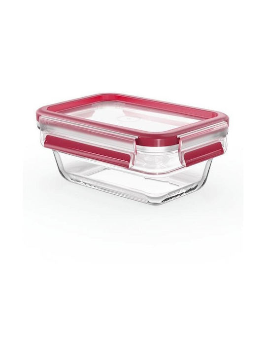 Tefal Microwave Glass Lunch Box Masterseal Red 450ml