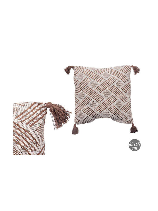 Arte Regal Arte Regal Decorative Pillow Sofa Cushion Brown 45x45cm