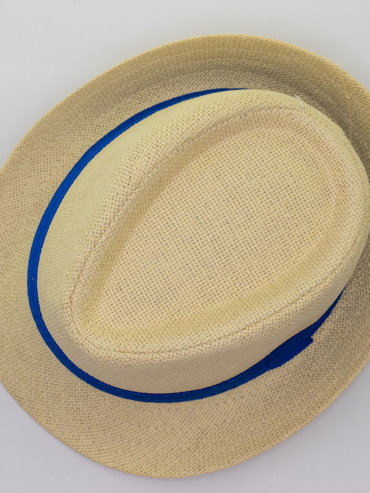 Brims and Trims Παιδικό Καπέλο Καβουράκι Ψάθινο Μπλε