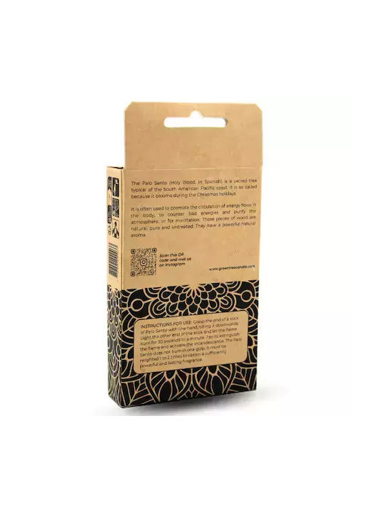 Αρωματικό Θυμίαμα Iερό Ξύλο Green Tree Natural Palo Santo 5 Sticks