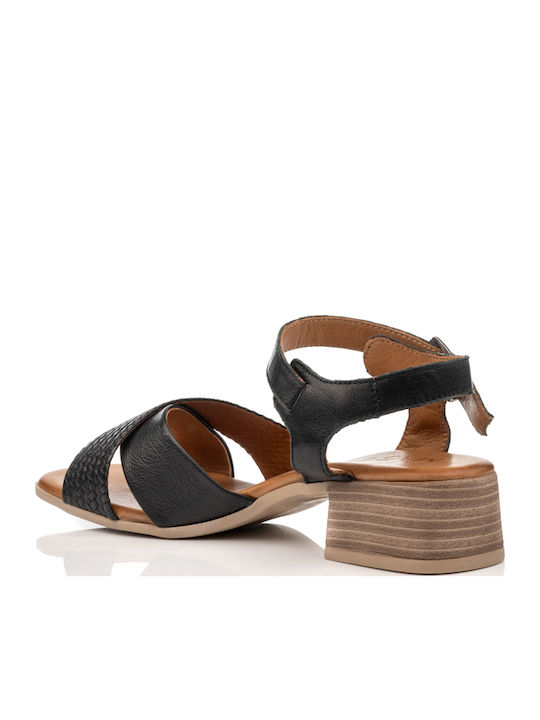 Leder Sandalen Schwarz