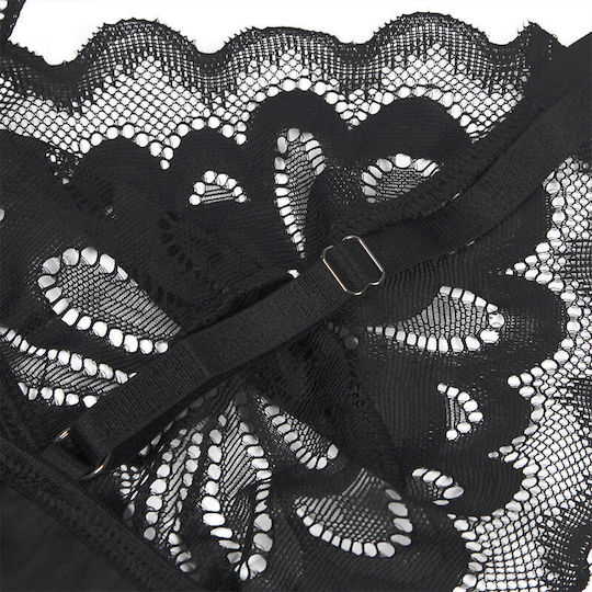 Subblime Sexy Babydoll με Δαντέλα Μαύρο