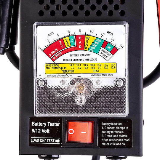 Technic Αναλογικό Battery Tester με Κροκοδειλάκια