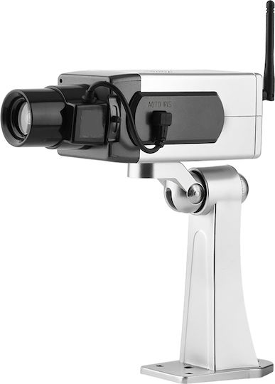 Solar Dummy Surveillance Bullet Camera Silver