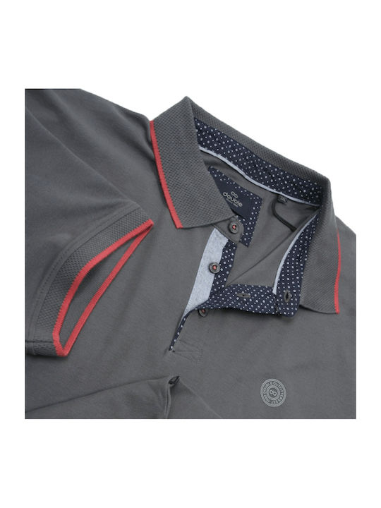 Polo Herrenbluse Kurzarm Antrazit