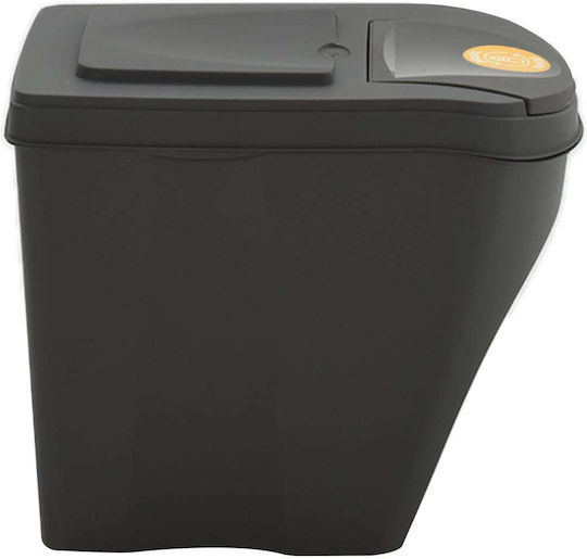 vidaXL Plastic Waste Bin 75lt Gray