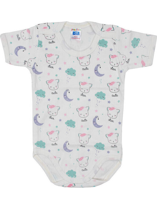 Papillon Kids Mâneca scurta Ecru 2buc