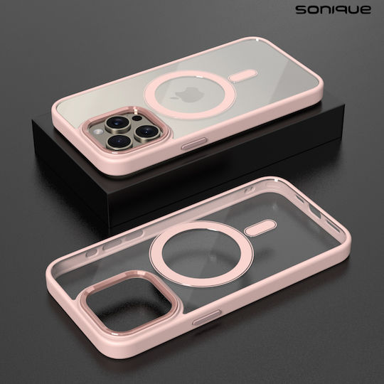 Magnetic Magmetal Sonique Apple iPhone 14 Pro Max Pink Sonique Pink iPhone 14 Pro Max Back Cases