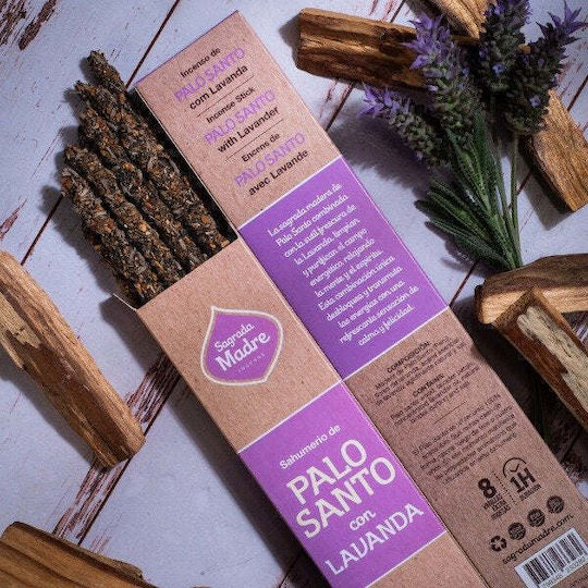 Θυμίαμα Palo Santo Λεβάντα Sagrada Madre Premium Incense 8τμχ