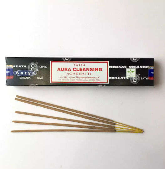 Αρωματικά Στικ Satya Aura Cleansing Incense Sticks Καθαρισμό Αύρας 15g