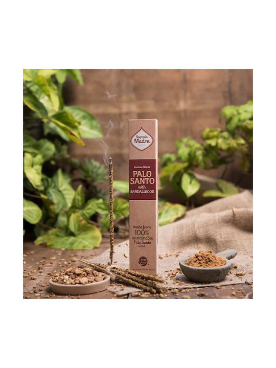 Θυμίαμα Palo Santo Sandalwood Sagrada Madre Premium Incense 8τμχ