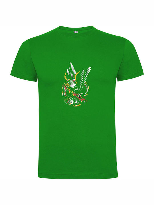 iLovePrints Regal Avian Warrior T-shirt Green