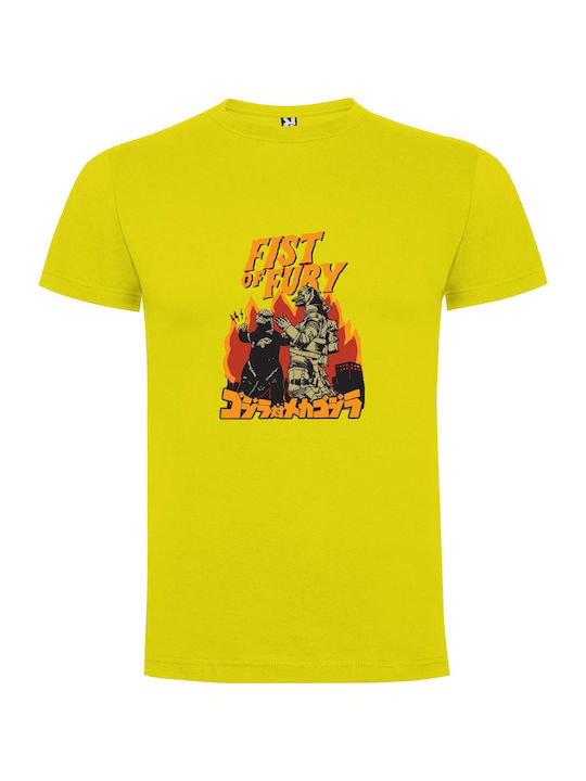 iLovePrints Fury Threads T-shirt Yellow