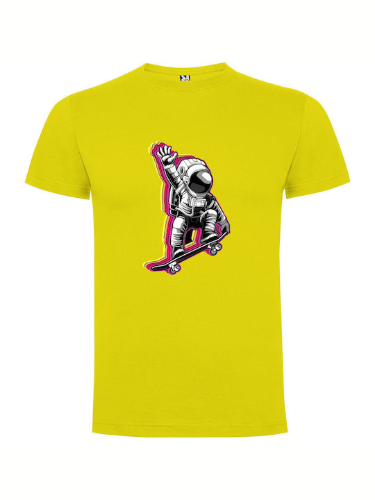 iLovePrints Astroboarding T-shirt Yellow