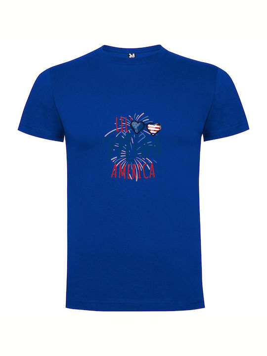 iLovePrints Patriotic Royalty Reigns T-shirt Blue