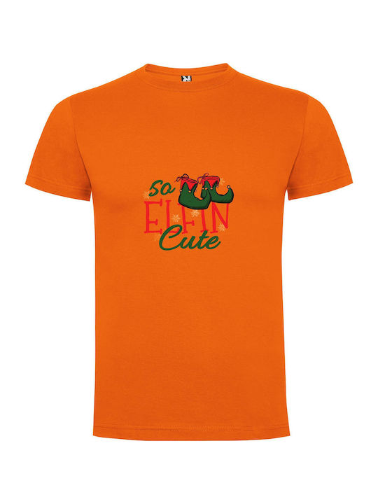 iLovePrints Elf Chic T-shirt Orange